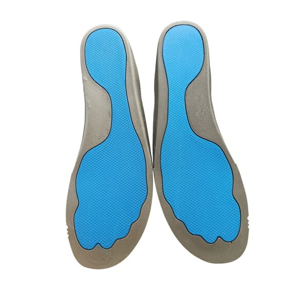 Olukai Leather Mule Slippers Blue Gray Men's Size 12 Loungewear Gift - Picture 13 of 16